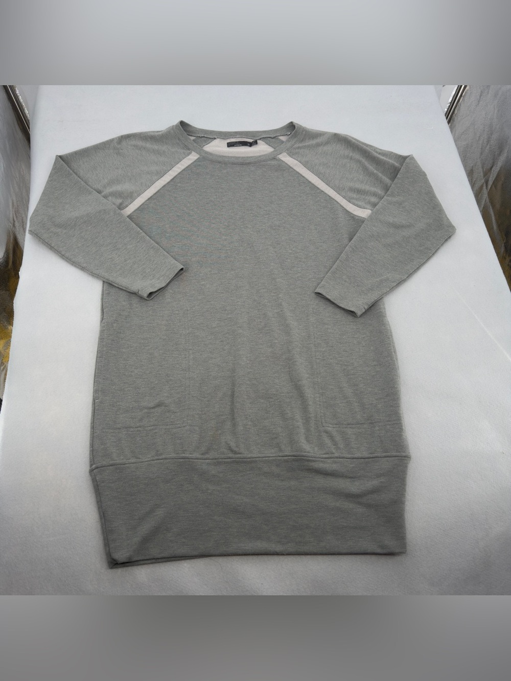 Prana Rosie Long Sleeve Dress in Ashy Gray Medium